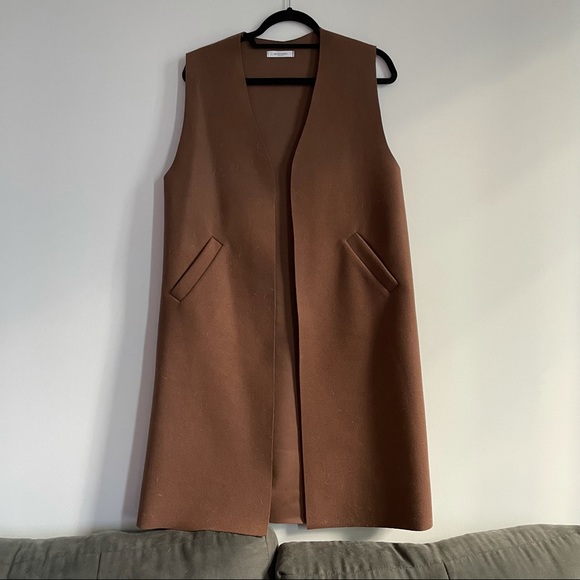 Dress and Vest Set in Fall Tone - Picture 3 of 8